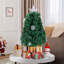 Lighted Artificial Spruce Christmas Tree-669085591