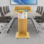 Podium en bois 43,3 po avec roulettes-94331431