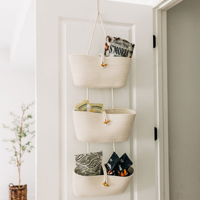 Rosecliff Heights Fabric Decorative Basket