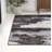 Izaki Contemporary Bohemian Abstract Marble Charcoal/Cream Rug-712029173