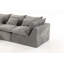 Canapé modulaire surdimensionné surdimensionné avec repose-pieds, sièges profonds et larges pour un confort ultime et des aménagements de salon flexibles.-314961216