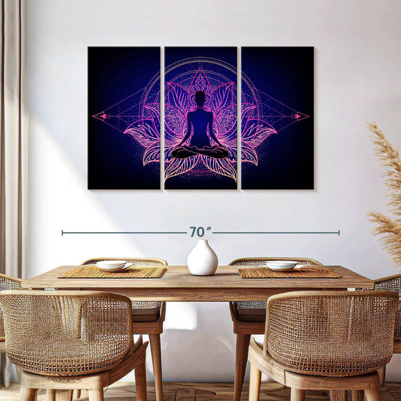 Kerrick Magenta Lotus Meditation, H 36 po x l 57 po