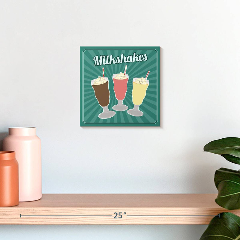 Milkshakes de style rétro Yarlin, H 10 po x l 10 po