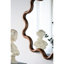 Miroir 30 po x 31 po avec cadre en bois brun foncé inégalé, salon, chambre à coucher, vestibule 29,75 po, style mural distinctif et éclairage
