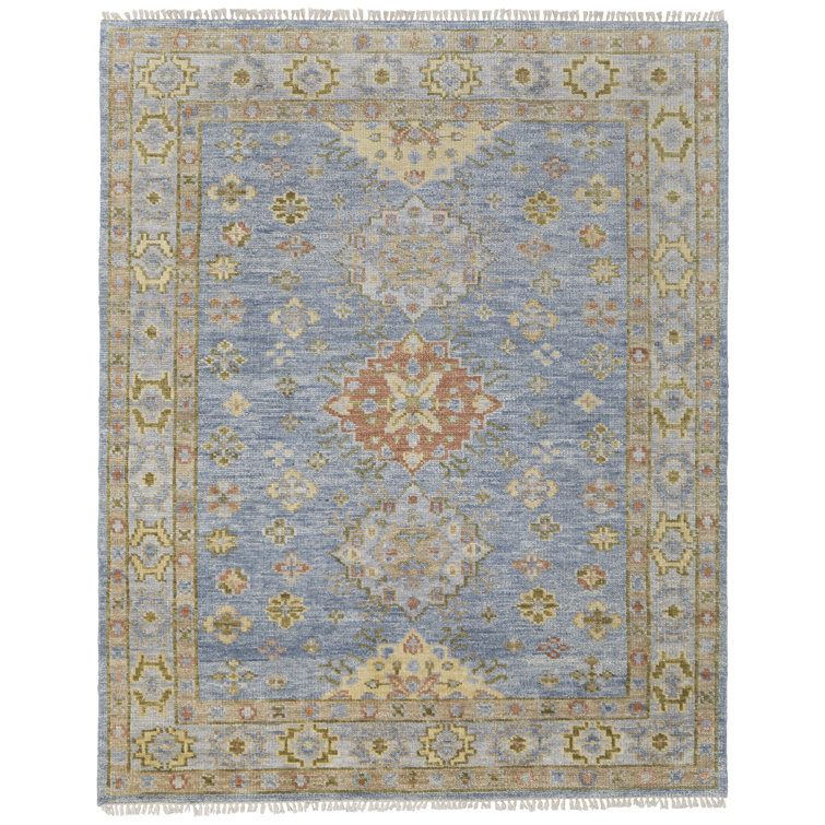 Abinav Wool Oriental Area Rug