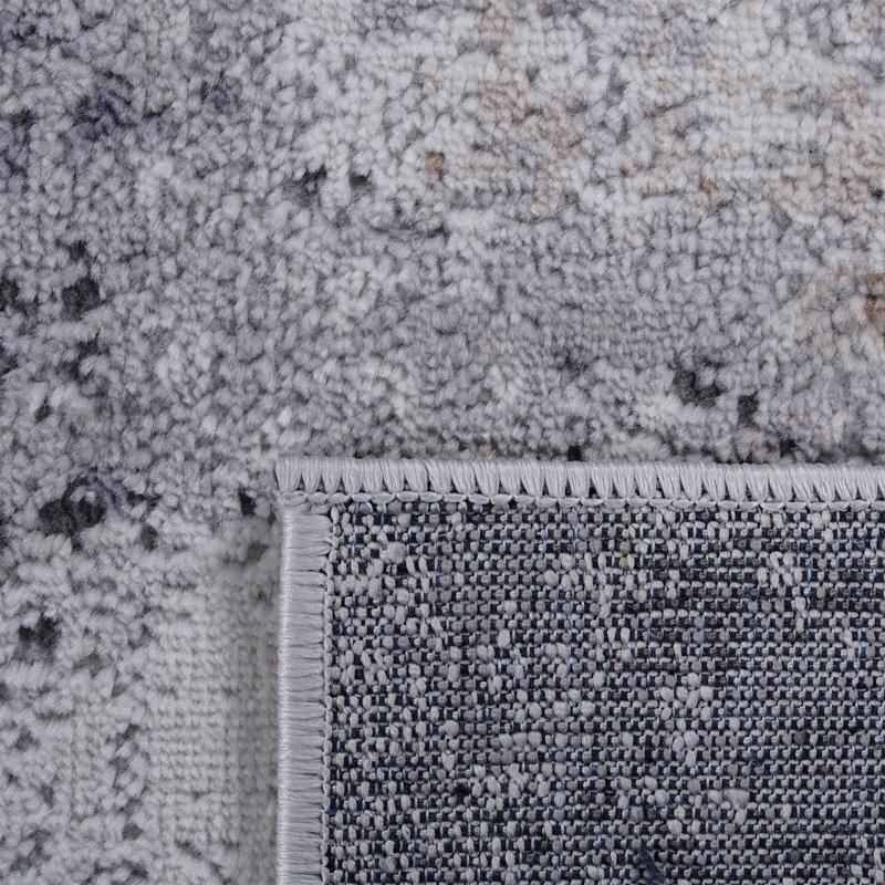 Tapis oriental / extérieur en polyester / polypropylène tressé à la machine Besma, Rectangle 7 pi 9 po x 10 pi