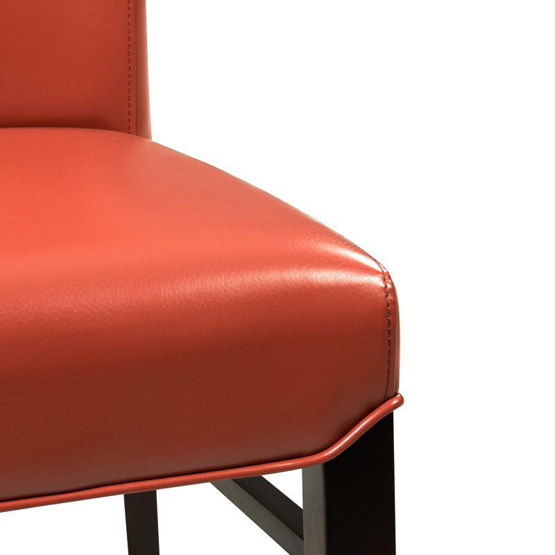 Liliana 19.5'' H Upholstered Dining Parsons Chair, Pumpkin