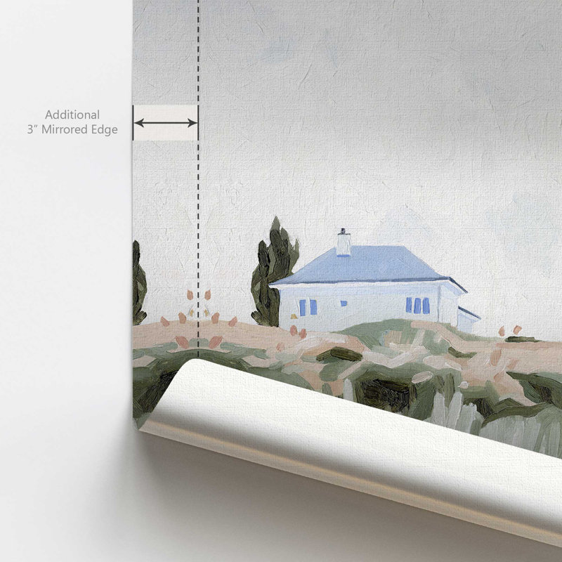 «Quiet Home Escape II», reproduction sur toile, Cadre flottant en chrome poli, H 24,75 po x l 24,75 po x P 1,75 po