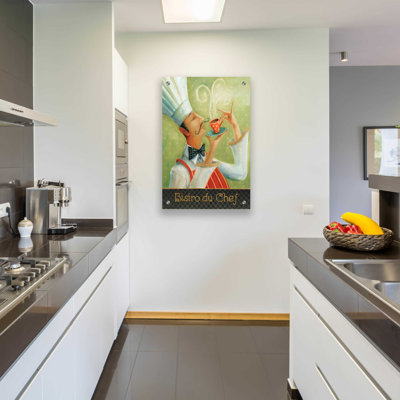 «Cafe Mustache I» par Lisa Audit, art mural en verre acrylique