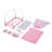 Royal Carriage Doll Bed with Canopy, Bedding and LED Lights