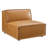 Crumbley Vegan Leather Sectional Sofa Armless Chair In Tan