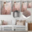 «Rose and White Woman Ballet Solitude I», art mural spirales abstraites en métal-1046613793