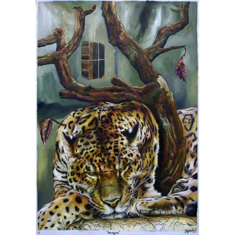 Bitterness Painting by Diego Cespedes Cabrera.