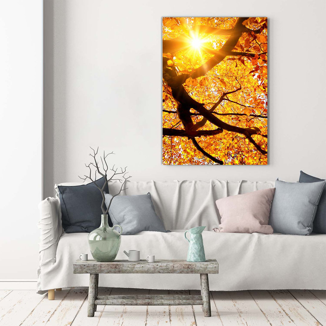 Herbstlicher Baum - Kunstdrucke auf Leinwand - Wrapped Canvas