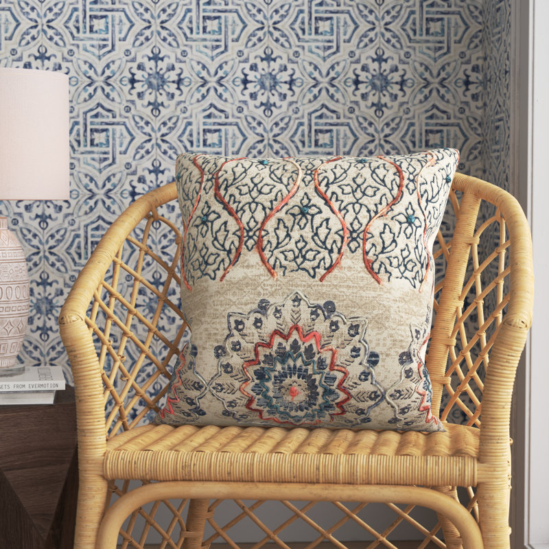 Housse et insert de coussin en coton recyclé Sari Silks