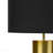 Table Lamp - 25"H, Black Concrete Material