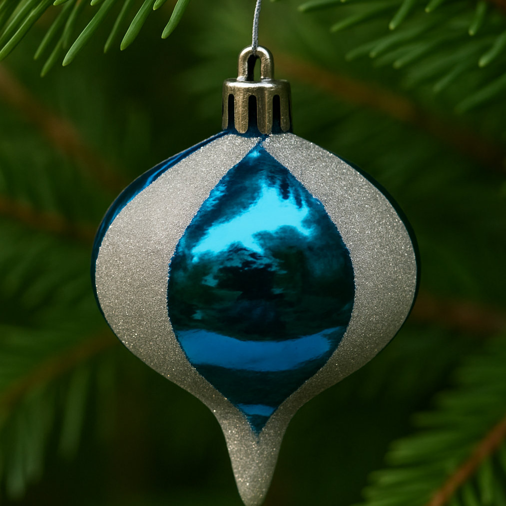 3'' Shatterproof Ball Ornament, Aqua