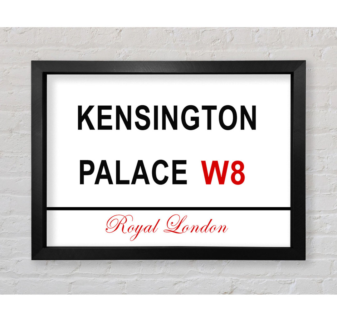 Kensington Palace Schilder - Drucken