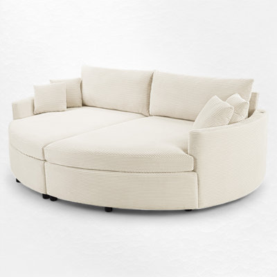 Oversized Double Chaise Lounge With Usb Ports by Latitude Run