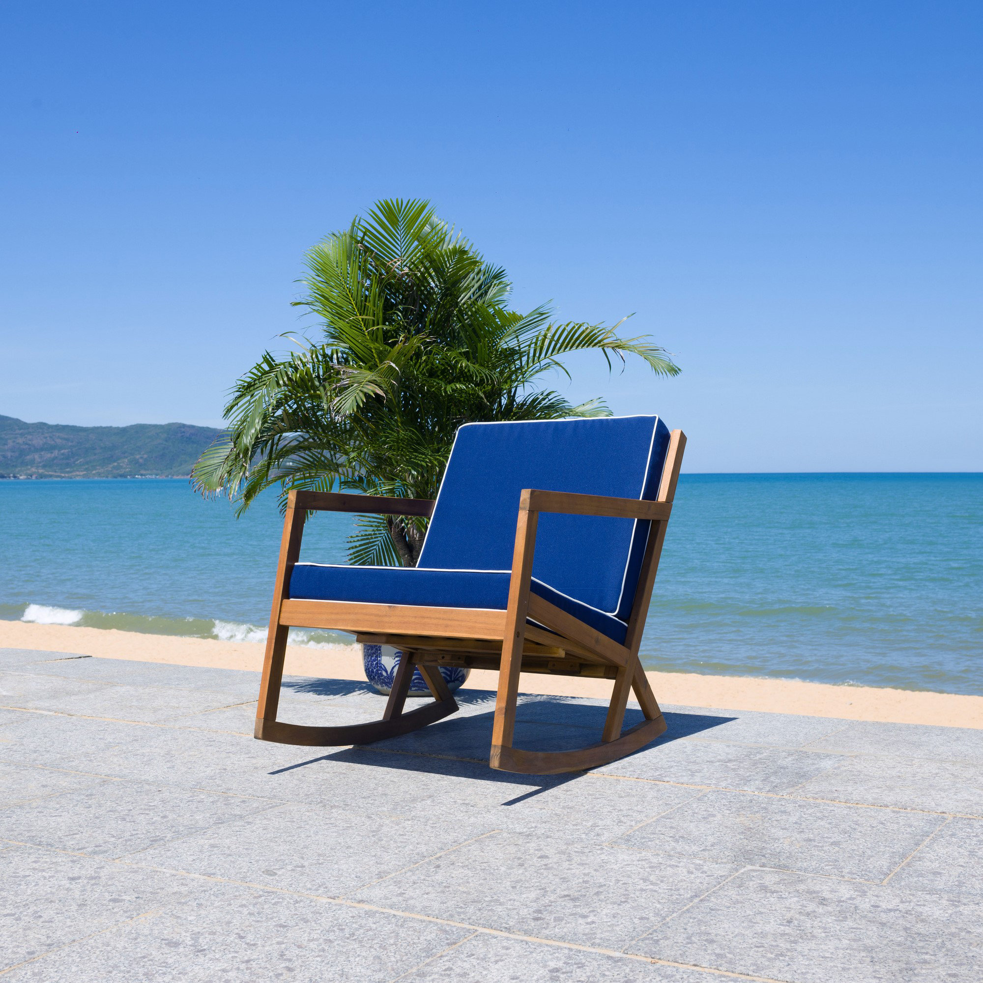 Ebern Designs Acacia Outdoor Lounge Chair Wayfair