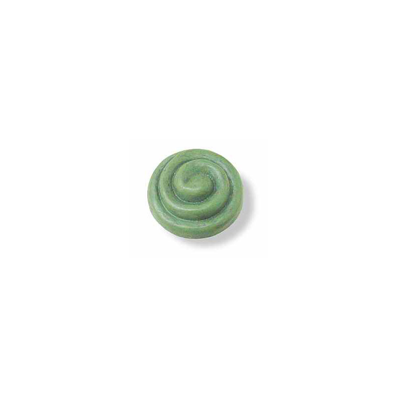 (Paquet de 5) Poignée à bouton spiralé celtique 1-1 / 2 po - vert