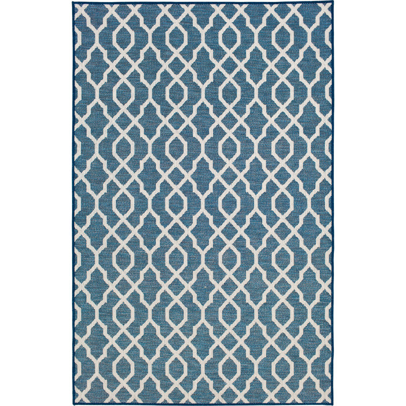 Mccampbell Geometric Indoor / Outdoor Rug, Rectangle 5' x 8'