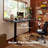 Arnfred 63" W × 28" D Height Adjustable Standing Desk, 4 Memory Presets Widened Home Office desk, Cable Managment, Grey-1570344573-1562932087