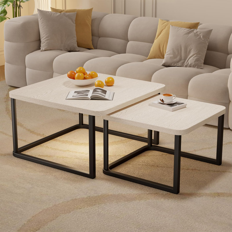 Four Leg Coffee Table, White