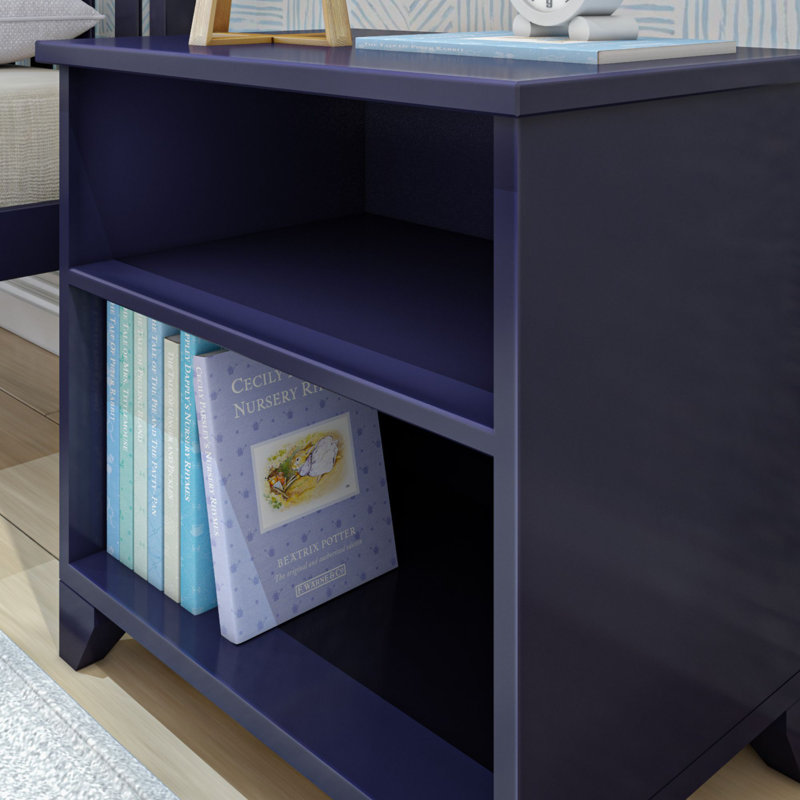 Grande table de chevet Aileana, Bleu