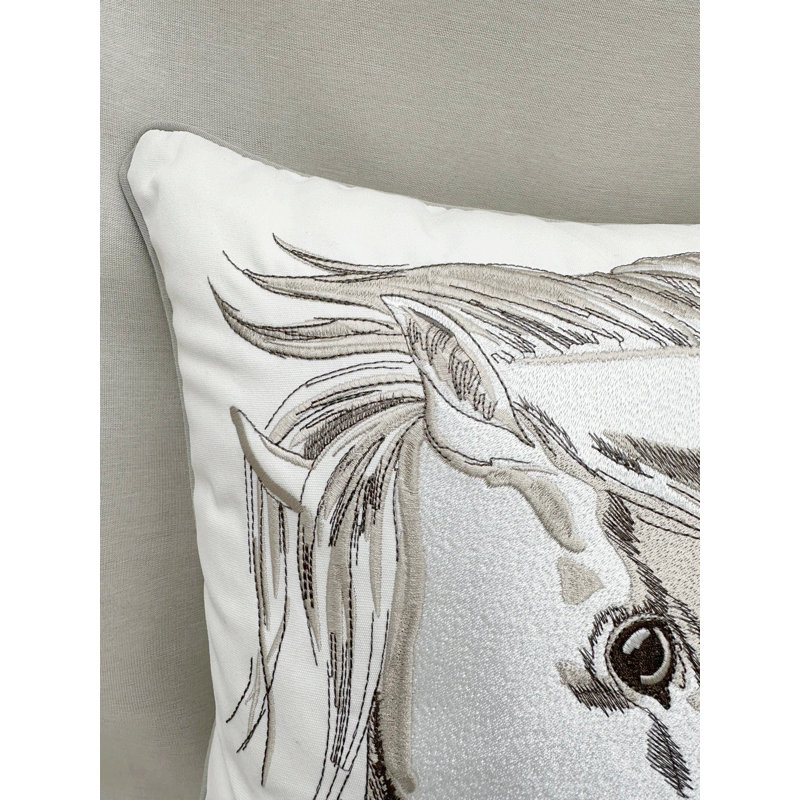 Head Strong  Left Indoor/ Outdoor Olefin Pillow