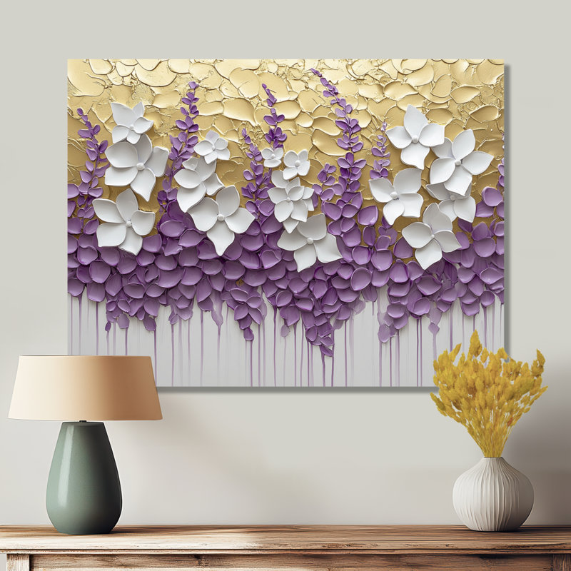 Myrddin - Floral Wall Art, H 24 po x l 32 po, Toile tendue, Ne s’applique pas