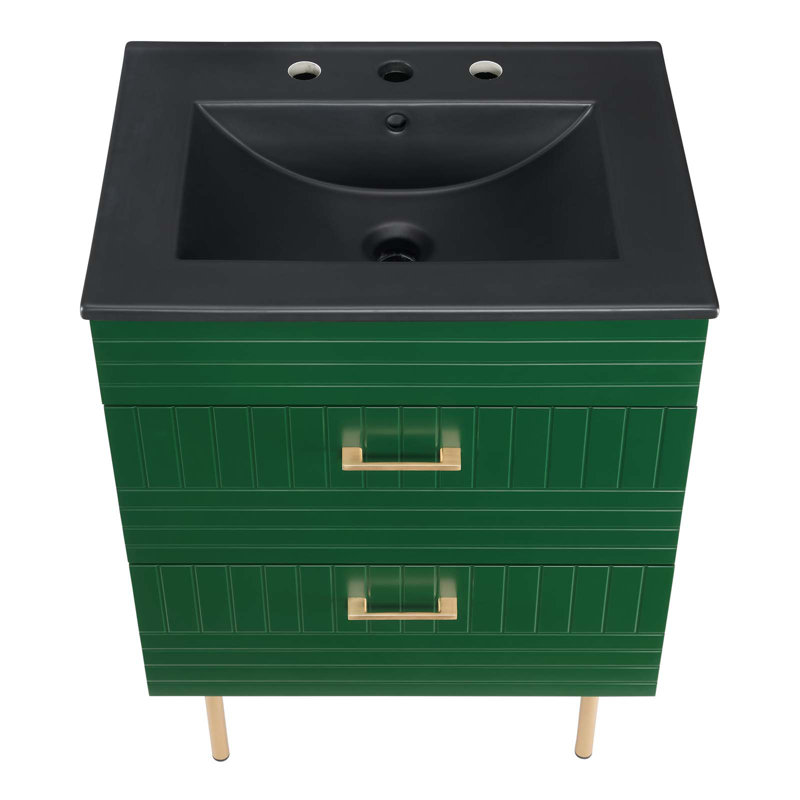 Meuble-lavabo 24 po Day Break par Modway, Vert