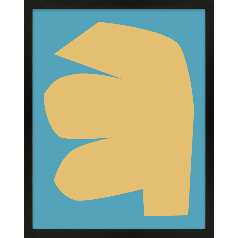 Blue Study 1 Print by Michael Kempen, 20"H x 16"W x 1.25"D, Black Framed