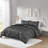 Metallic Print Faux Fur Duvet Cover Set-14012424-14012428