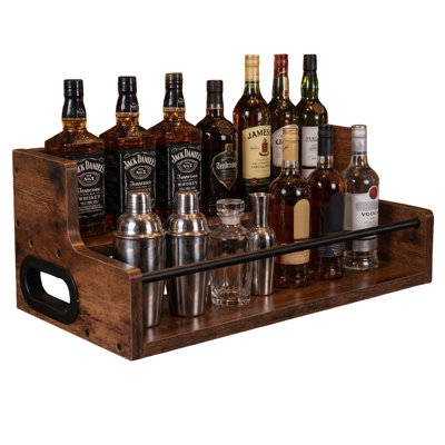 Organisateur de comptoir en bois Rustic