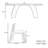 French vintage rectangular dining table set-102627691