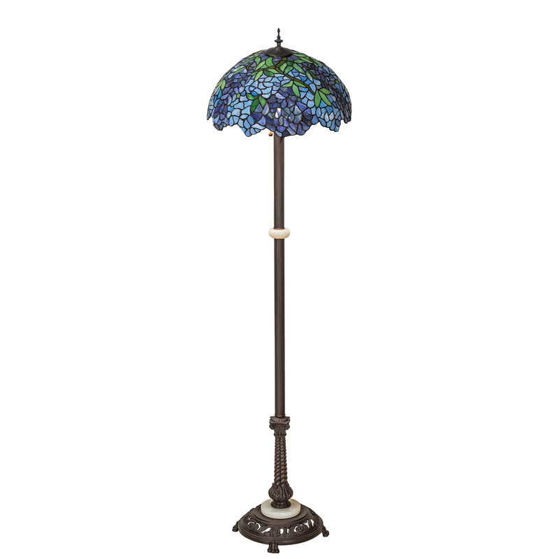 Lampe sur pied 62 po Tiffany Wisteria