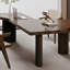 Bureau en bois massif noisette à forme libre-206990117-206990118