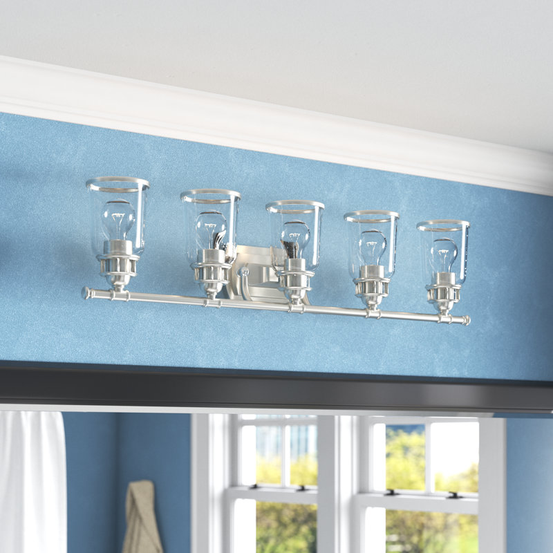 Derrick 5 - Light Dimmable Vanity Light, Brushed Nickel