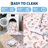 Insect Floral Area Rugs Modern Accent Carpet with Non-Slip Backing, Stain-Resistant Low Pile Floor Cover, Machine Washable Ultra-Soft Indoor Mat for Living Room, Bedroom, Kitchen-2026262594