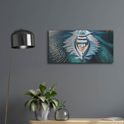 'Make Waves In The World' by Rey Klimt Metal Wall Art