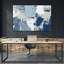 «Blue Combo», reproduction d'art sur toile géante 84 po x 54 po-59884961