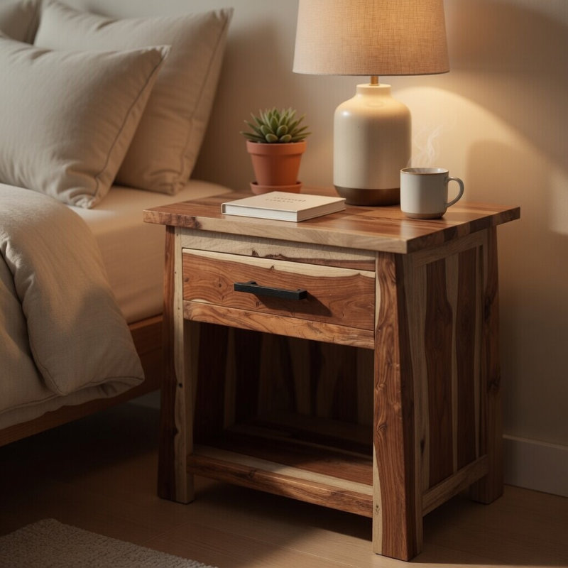 Ringgold 25.5'' W Solid Wood Nightstand, Brown