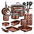20 - Piece Non-Stick Aluminum Cookware Set