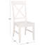 Chaise d'appoint à dossier en X Cierra-1030124368
