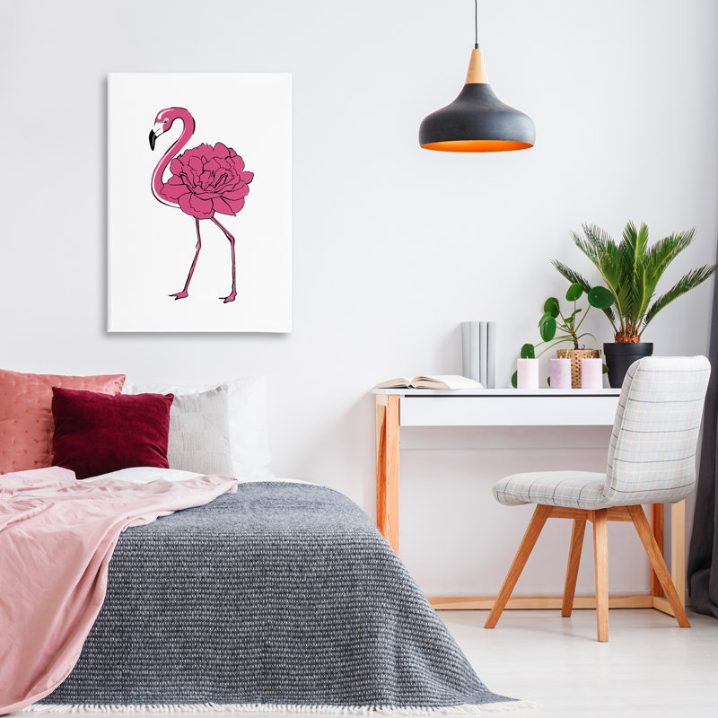 «Flamingo Rose Petal Body» par Martina Pavlova, H 36 po x l 24 po