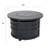 Patio Time 40 Inch Gas Fire Pit Table, 50,000 Btu Propane Round Fire Pit For Outside With Removable Aluminum Lid And Glass Beads, 2-in-1 Fire Pit Table Gatherings Parties On Patio Deck Garden Backyard-459832129