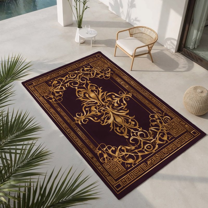 Tapis intérieur et extérieur Mystic Garland, Rectangulaire 2 pi x 3 pi