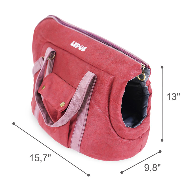 Pet Carrier, Burgundy