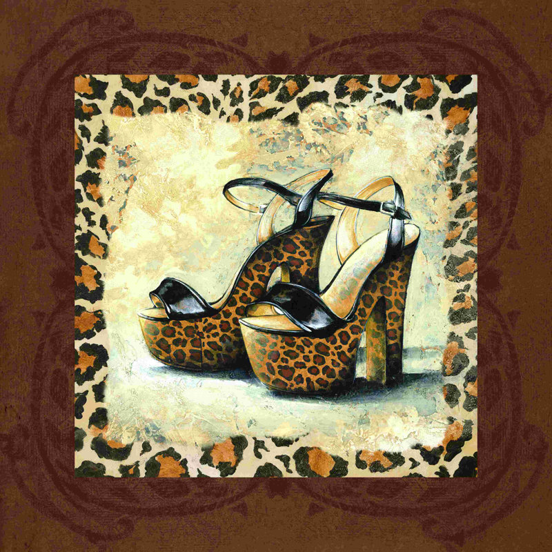 Tall Cheetahs - Impression sur toile tendue, L 12 po x H 12 po